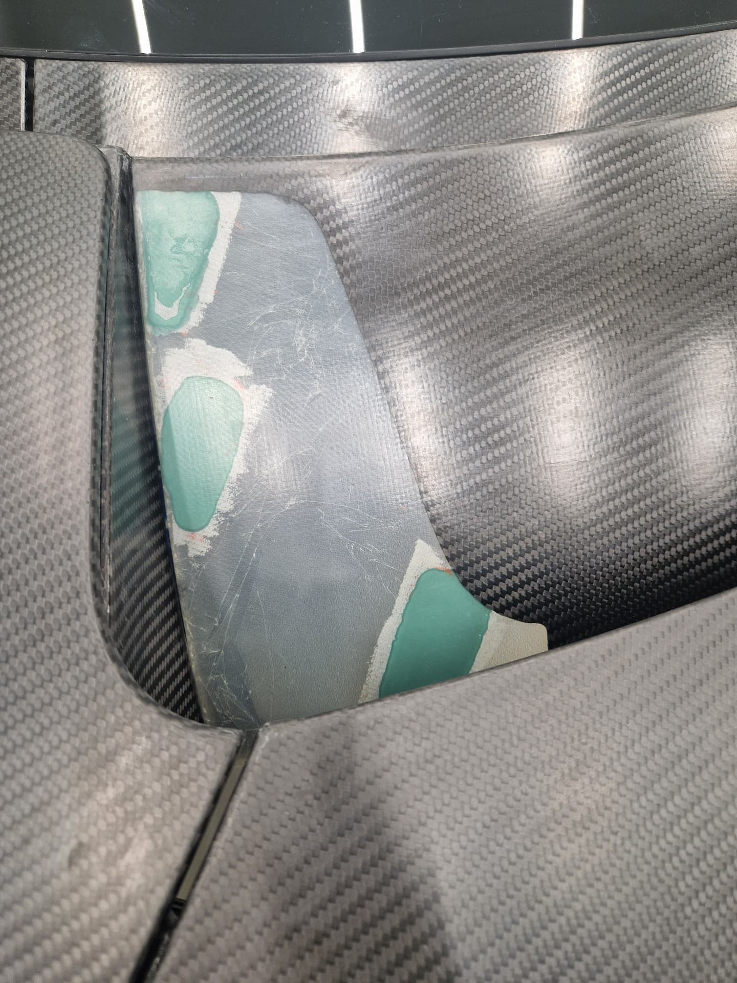 Carbon fibre body panel detail
